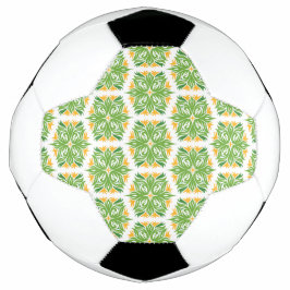 Groene bloemen, patroon van bloemen, bloempatroon voetbal