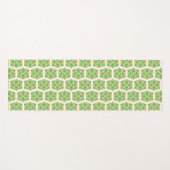 Groene bloemen, patroon van bloemen, bloempatroon yogamat (Voorkant (horizontaal))