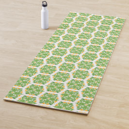 Groene bloemen, patroon van bloemen, bloempatroon yogamat