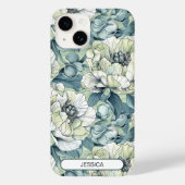 Groene Bloemen Schattigee Bloemen Patroon Custom M Case-Mate iPhone Case (Achterkant)