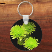 Groene Bloemen Sleutelhanger (Voorkant)