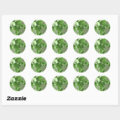 Groene Bloemen Stickers (Vel)