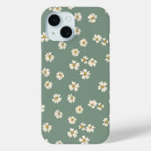 Groene bloemen telefoonhoesje Case-Mate iPhone case (Achterkant)