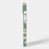Groene bloemen telefoonhoesje Case-Mate iPhone case (Achterkant / Links)
