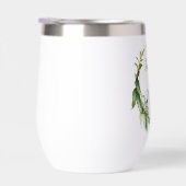 Groene Bloemen Trouwen Thermische Wijn Tumbler (Rechts)