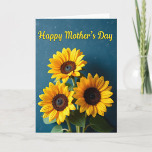 Groene Bloemen Warm Wensen Kaart
