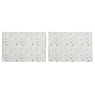 Groene Bloemen Waterverf - Natuur geïnspireerd bed Kussensloop