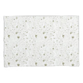 Groene Bloemen Waterverf - Natuur geïnspireerd bed Kussensloop (Voorkant-Rechts)