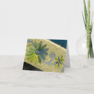 Groene Bloemen & Wijnstok Kaart