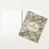 Groene Bloemendagelijkse Planner Agenda Notitieboe (Display)