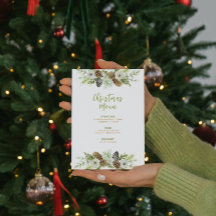 Groene Bloemendennen krans Kerstmis Menu
