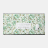 Groene bloemendessenaar mat (Keyboard & Muis)