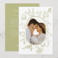 Groene Bloemenlijn Kunst Bloemenvlinder Foto