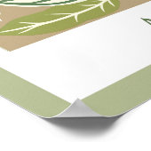 Groene bloemenmarkt afdrukbaar poster (Hoek)