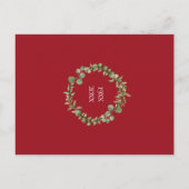 Groene Bloemenslingers 40ste Verjaardag Save the D Briefkaart (Achterkant)