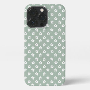 Groene bloementelefoonhoesje iPhone 13 pro hoesje