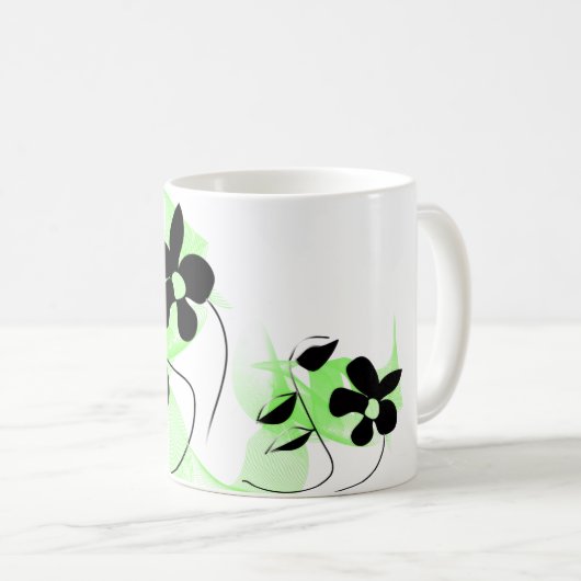 Groene Bloementuin Koffiemok (Voorkant rechts)