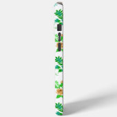 Groene bloementuin monogram Case-Mate iPhone case (Achterkant / Links)