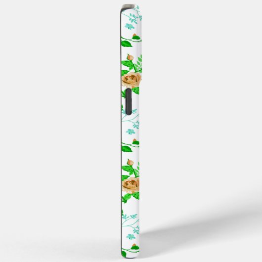 Groene bloementuin monogram Case-Mate iPhone case (Achterkant / Rechts)