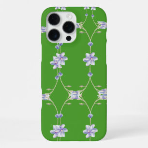 Groene Bloemige Elegantie – Hoesje iPhone 16 Pro Max Hoesje