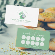 Groene Bloemige Mixer Bakkerij Loyalty Beloningen