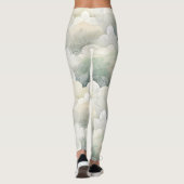 Groene Bloemige Sereniteit Leggings (Achterkant)