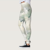 Groene Bloemige Sereniteit Leggings (Links)