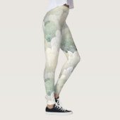 Groene Bloemige Sereniteit Leggings (Rechts)
