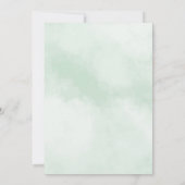 Groene Bloemjurk Butterfly Quinceañera Kaart (Achterkant)