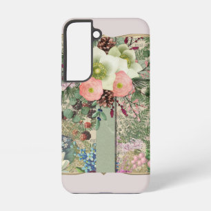 Groene Bloemkruis Samsung Galaxy Hoesje