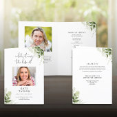 Groene Bloemstuk Begrafenis Order Of Service Vouwk Programma