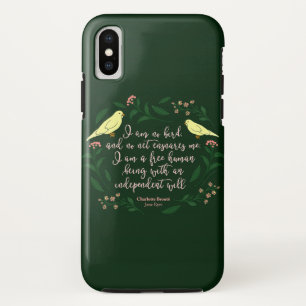 Groene Bloemvogel Jane Eyre Charlotte Bronte Case-Mate iPhone Case