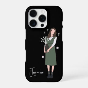 Groene Bloesem Aanpasbaar iPhone 16 Pro Hoesje