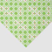 Groene blokken en holly-weefselpapier tissuepapier (Detail)