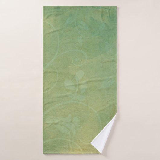 groene, blote textuur badhanddoek (Badhanddoek)