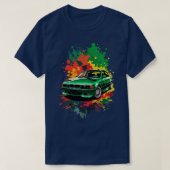 Groene BMW E39 T-shirt (Design voorkant)