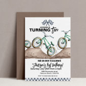 Groene BMX verjaardagsuitnodiging, Elke leeftijd, Kaart