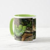 Groene Boa Slangen Rinkel Mok (Voorkant links)