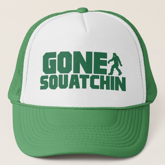 Groene Bobo GONE SQUATCHIN Pet Finding Bigfoot (Voorkant)