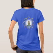 Groene Boeddha en Golden Lotus T-shirt (Achterkant)
