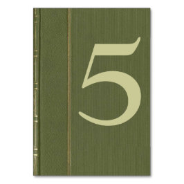 Groene Boek Tafelnummer Kaart