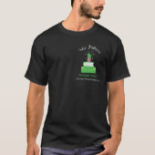 Groene Boeken en Plant Leraar T-shirt met Naam (Voorkant)