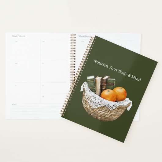 Groene Boeken & Sinaasappels Voeding Planner (Display)