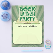 Groene boekenlancering flyer (Enkel)