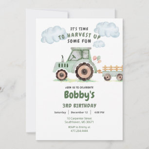 Groene Boerderij Tractor Jongens Elke Leeftijd Ver Kaart