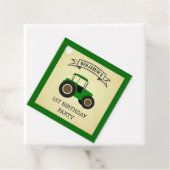 Groene Boerderij tractor kinderen Birthday Party Bedankjes Labels (In situ)