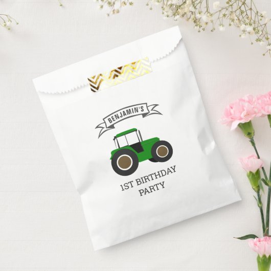 Groene Boerderij tractor kinderen Birthday Party Bedankzakje (Gezegeld)