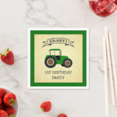 Groene Boerderij tractor kinderen Birthday Party Servet (Insitu)