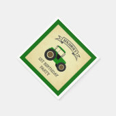 Groene Boerderij tractor kinderen Birthday Party Servet (Hoek)