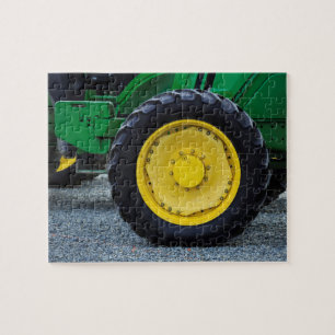 Groene Boerderij tractorband Legpuzzel